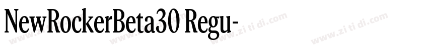 NewRockerBeta30 Regu字体转换